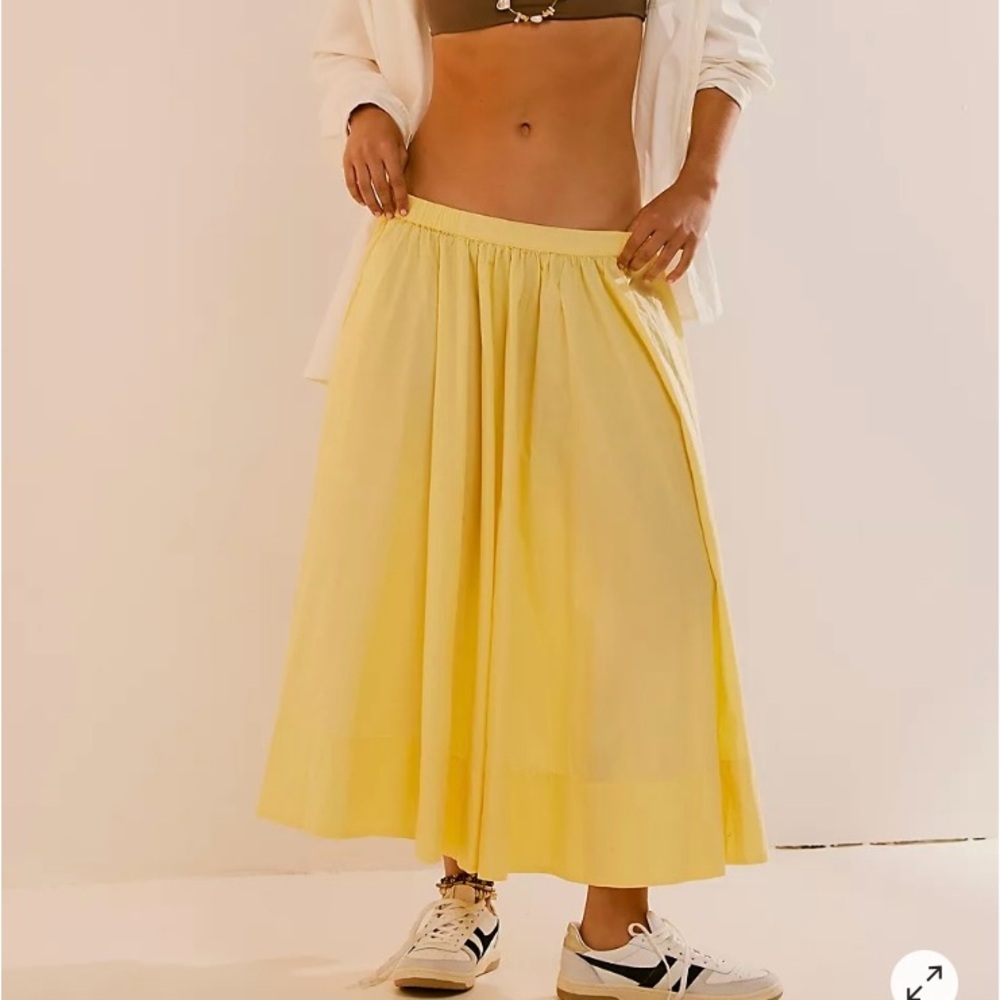 Free People Lowen Midi Skirt
